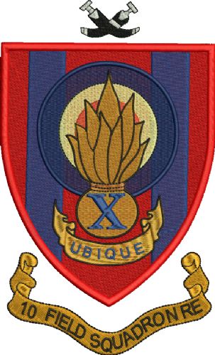 10 FD SQN RE (Shield) Embroidered polo Shirt